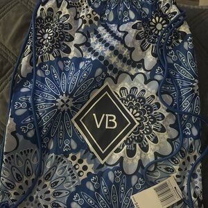 NWT- Vera Bradley Blue star medallion Drawstring Bag